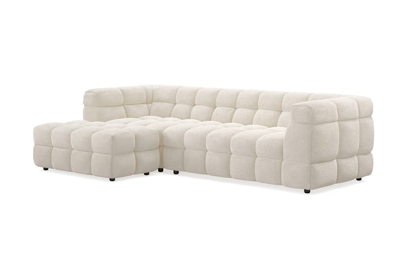 4-istuttava Sohva Elise divaanilla Vasemmalla - Beige Teddy - Huonekalut - Sohva - Divaanisohva