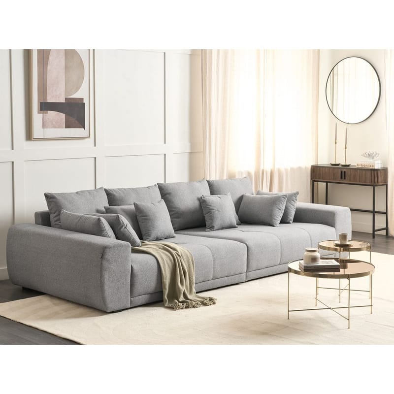 4-istuttava sohva Torpo - Harmaa, Musta - Huonekalut - Sohva - 4:n istuttava sohva