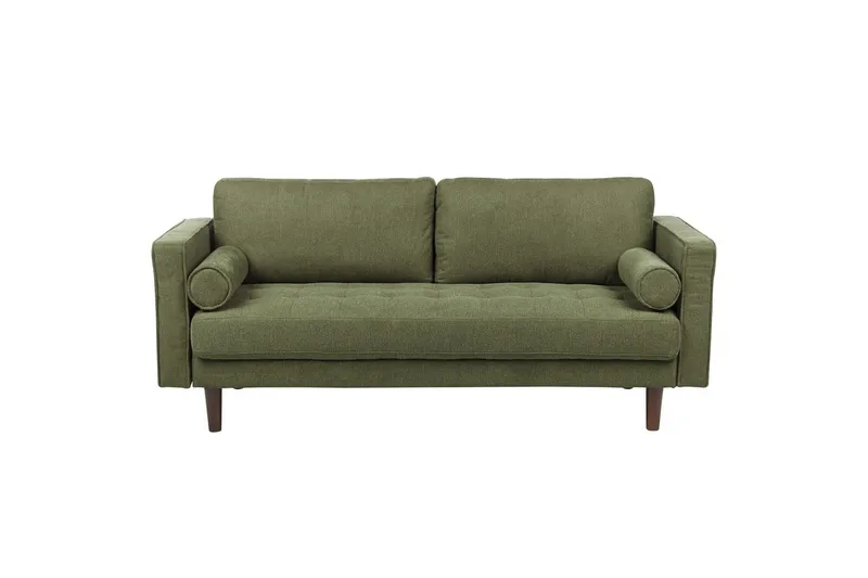 4-sits Soffgrupp Beliani Nurmo Beige/mörkt trä Green||Dark colored wood - Huonekalut - Sohva - Sohvaryhmä