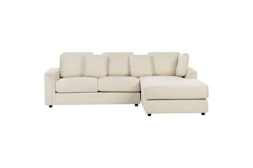 4-sitssoffa Beliani Kohlo Beige/svart, Högervänd Beige||Black Right-faced - Huonekalut - Sohva - Sohvaryhmä