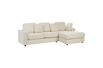 4-sitssoffa Beliani Kohlo Beige/svart, Högervänd Beige||Black Right-faced - Huonekalut - Sohva - Sohvaryhmä