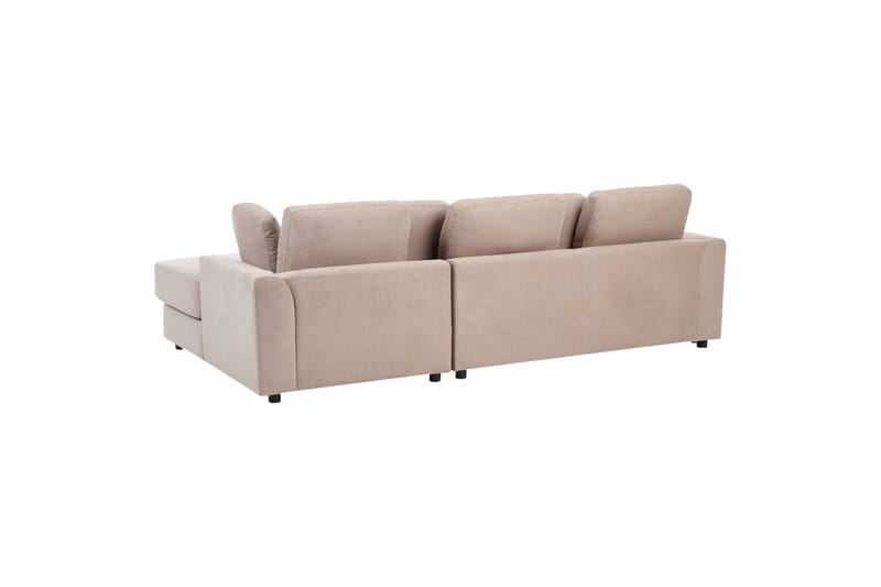 4-sitssoffa Beliani Kohlo Beige/svart, Högervänd Taupe Right-faced - Beige - Huonekalut - Sohva - Sohvaryhmä