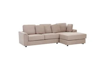 4-sitssoffa Beliani Kohlo Beige/svart, Högervänd Taupe Right-faced - Beige - Huonekalut - Sohva - Sohvaryhmä