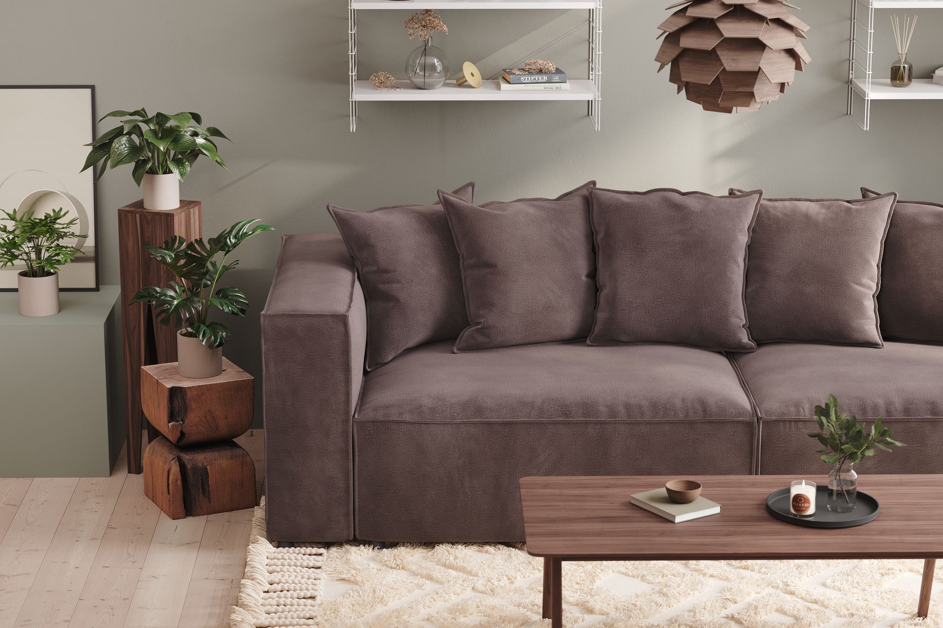 4:n ist Sohva Narender - Beige - Huonekalut - Sohva - 4:n istuttava sohva