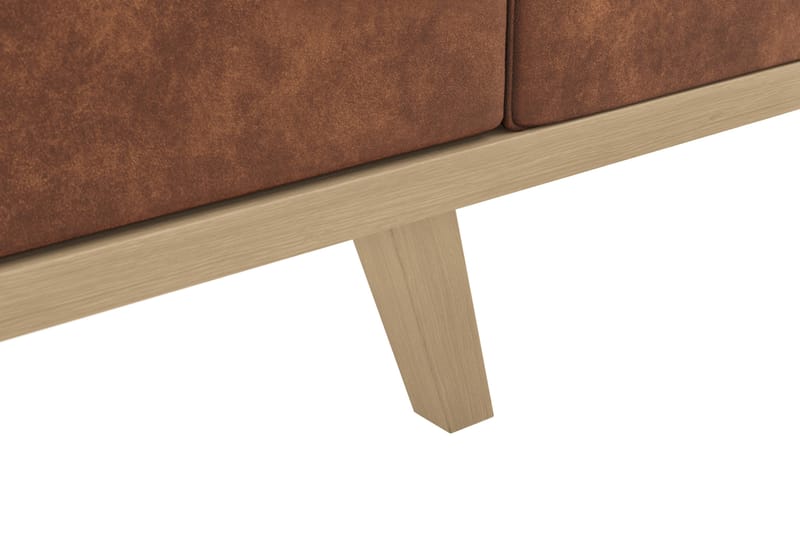 Copenhagen 4-istuttava Keinonahkasohva - Ruskea - Huonekalut - Sohva - 4:n istuttava sohva