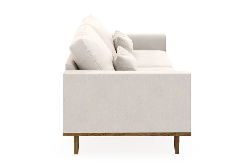 Copenhagen 4-istuttava Samettisohva - Kermanvalkoinen - Huonekalut - Sohva - 4:n istuttava sohva