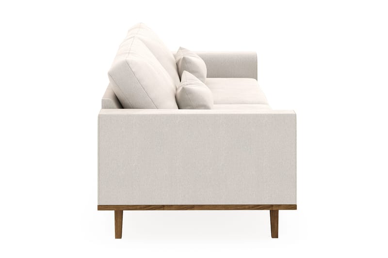 Copenhagen 4-istuttava Samettisohva - Kermanvalkoinen - Huonekalut - Sohva - 4:n istuttava sohva