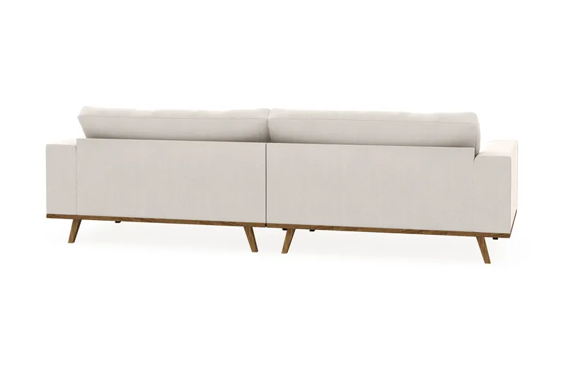 Copenhagen 4-istuttava Samettisohva - Kermanvalkoinen - Huonekalut - Sohva - 4:n istuttava sohva