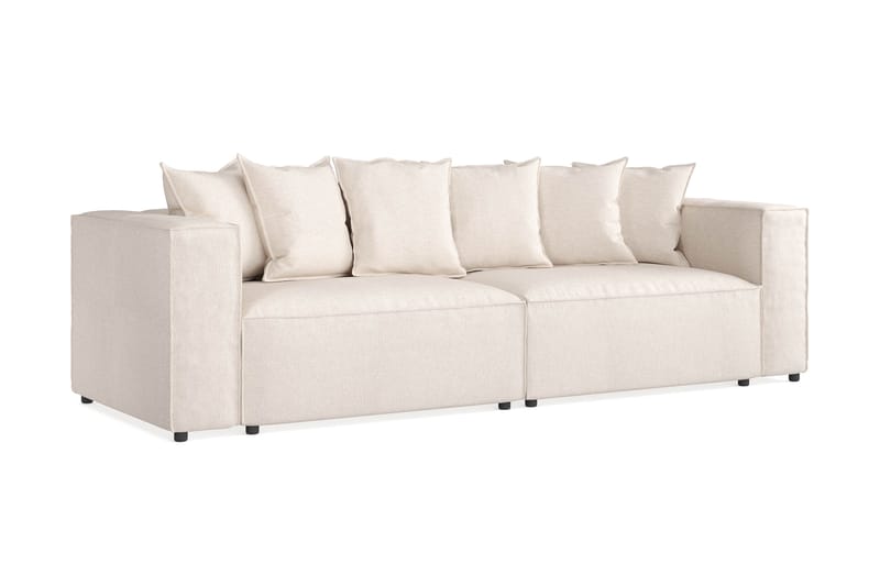 Cubo 4-istuttava Syvä Modulaarisohva Kangas - Beige - Huonekalut - Sohva - 4:n istuttava sohva