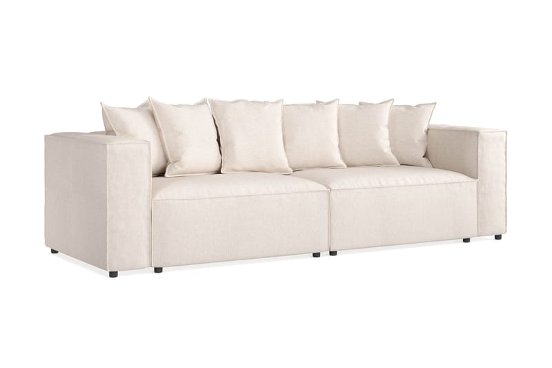 Cubo 4-istuttava Syvä Modulaarisohva Kangas - Beige - Huonekalut - Sohva - 4:n istuttava sohva