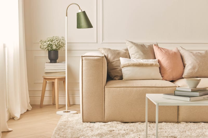 Cubo 4-istuttava Syvä Modulaarisohva Manchester-kankaalla - Beige - Huonekalut - Sohva - 4:n istuttava sohva