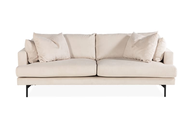 Menard 3-istuttava Manchestersohva - Beige - Huonekalut - Sohva - 3:n istuttava sohva