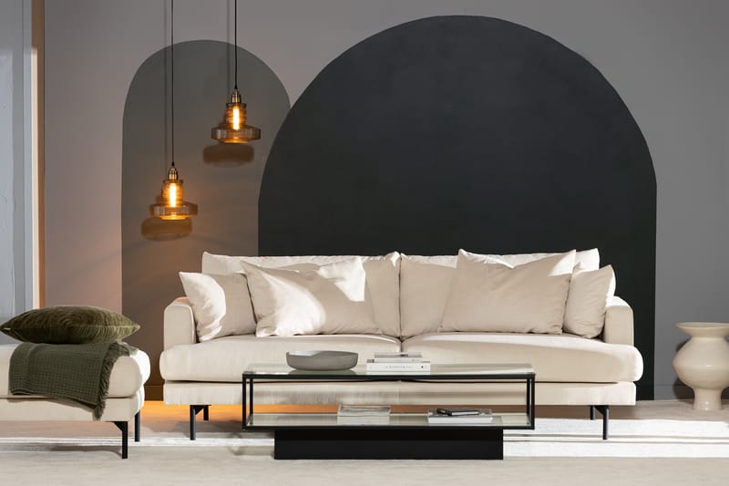 Menard 3-istuttava Manchestersohva - Beige - Huonekalut - Sohva - 3:n istuttava sohva