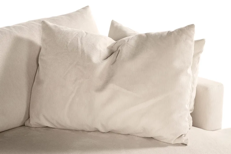 Menard 4-istuttava Syvä Manchestersohva - Beige - Huonekalut - Sohva - 4:n istuttava sohva