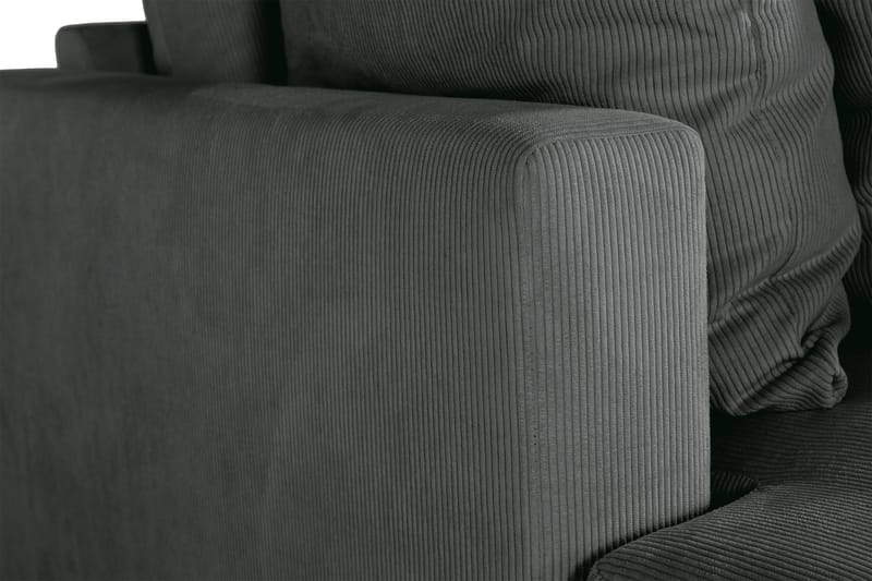Menard 4-istuttava Syvä Manchestersohva - Harmaa - Huonekalut - Sohva - 4:n istuttava sohva