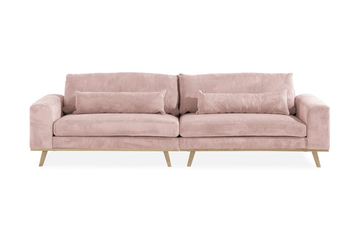 Sohva Haga 4:n ist - Vaaleanpunainen - 4:n istuttava sohva - Sohva