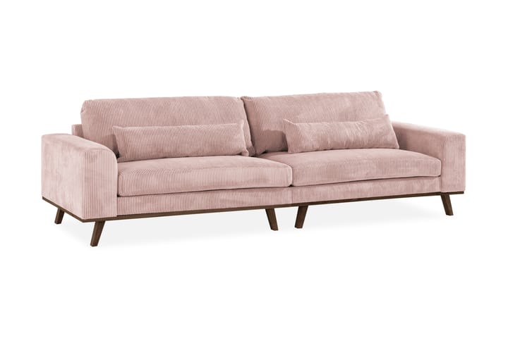 Sohva Haga 4:n ist - Vaaleanpunainen - 4:n istuttava sohva - Sohva