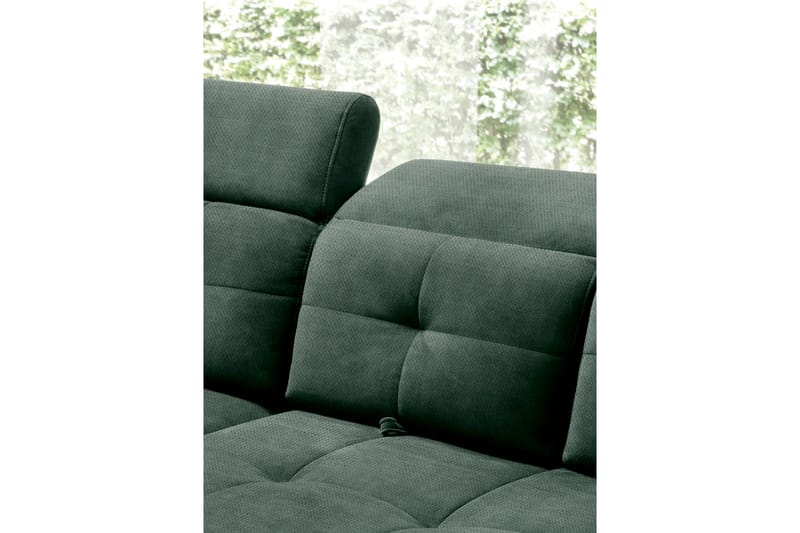 5-istuttava sohva chaiselongue Inferne - Tummanvihreä - Huonekalut - Sohva - Divaanisohva