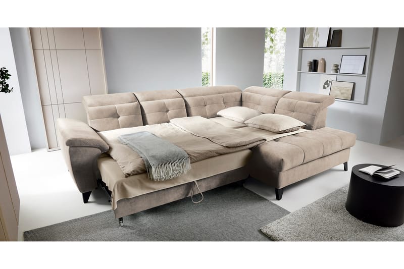 5-istuttava sohva chaiselonguella Inferne - Beige - Huonekalut - Sohva - Divaanisohva