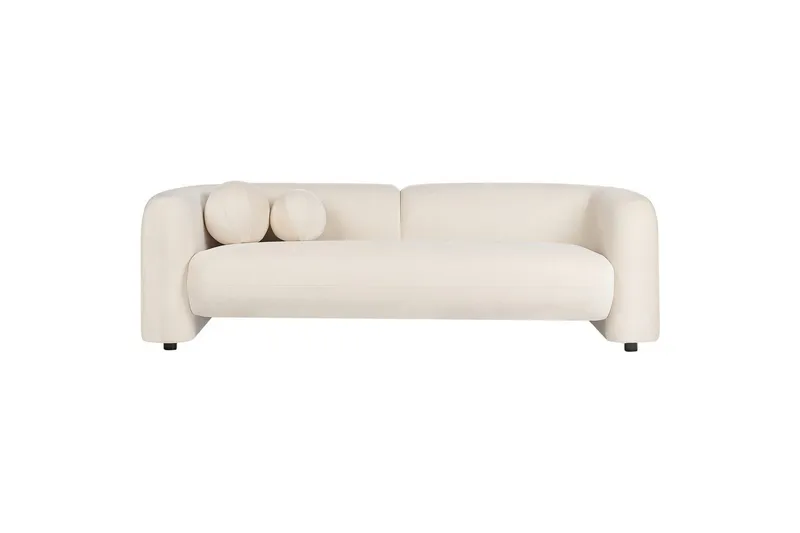 5-sits Soffgrupp Beliani Leiren Beige Offwhite - Huonekalut - Sohva - Sohvaryhmä