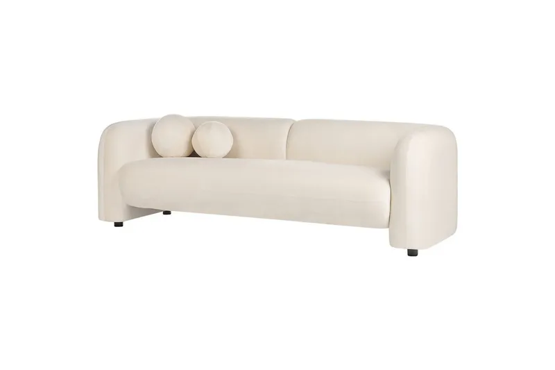 5-sits Soffgrupp Beliani Leiren Beige Offwhite - Huonekalut - Sohva - Sohvaryhmä