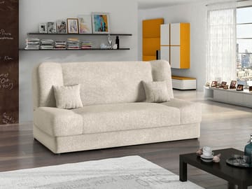 Abron 3-istuttava vuodesohva säilytystilalla - beige - Huonekalut - Sohva - Vuodesohva