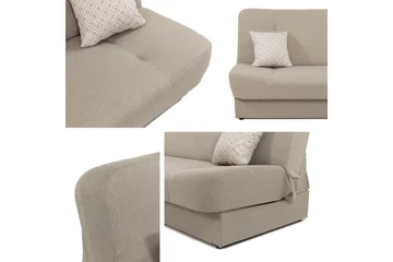 Abron sohva, 3-ist. - Beige - Huonekalut - Sohva - Vuodesohva - 3 istuttava vuodesohva