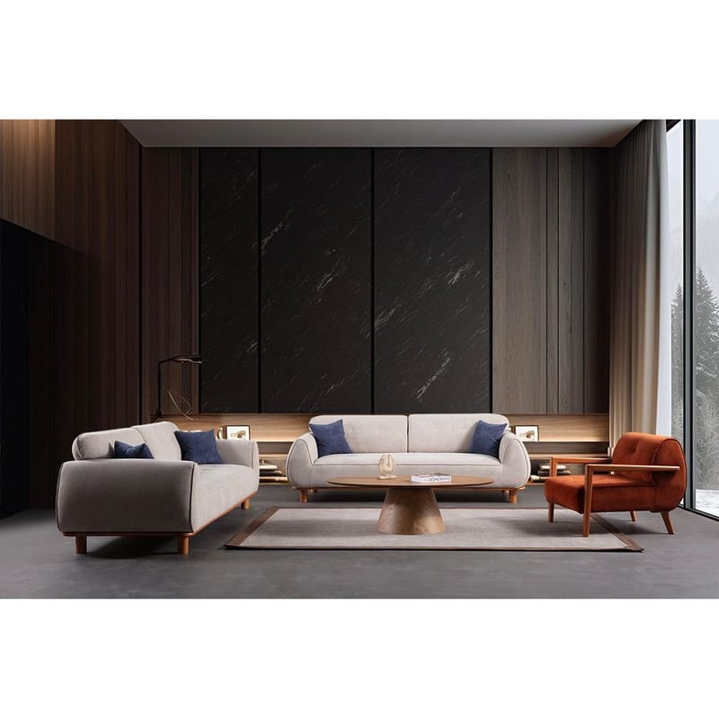 Adesis 3-istuttava sohva - Offwhite - Huonekalut - Sohva - 3:n istuttava sohva