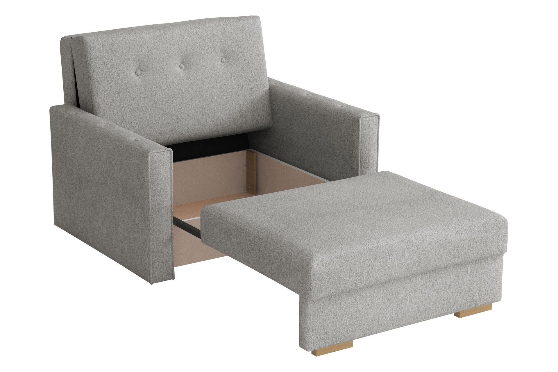 Ajiz Vuodesohva 2-istuttava Bouclé - Beige - Huonekalut - Sohva - Vuodesohva