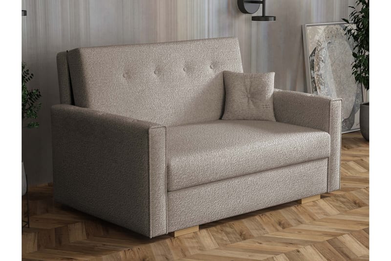 Ajiz Vuodesohva 2-istuttava Bouclé - Harmaa - Huonekalut - Sohva - Vuodesohva