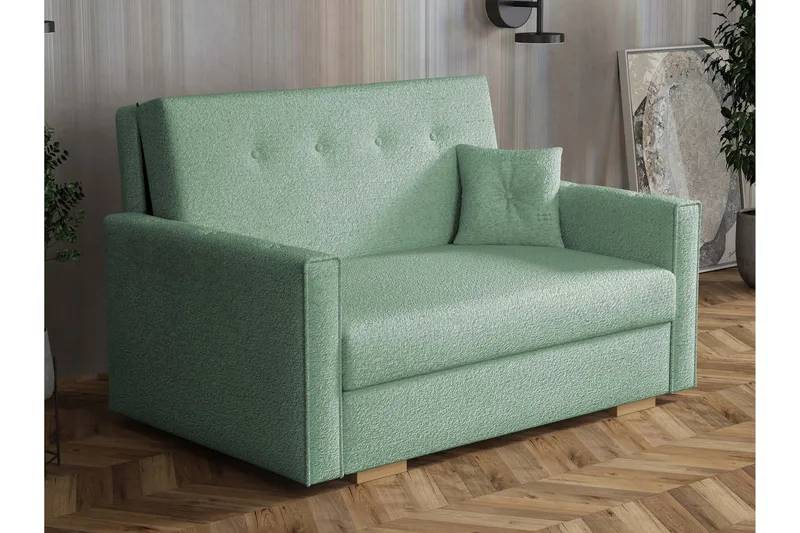 Ajiz Vuodesohva 2-istuttava Bouclé, Vihreä