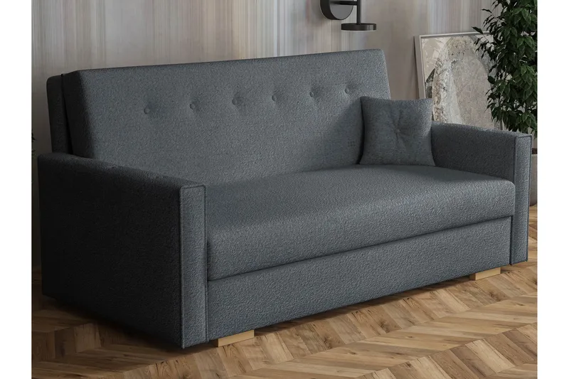 Ajiz Vuodesohva 3-istuttava Bouclé, Harmaa