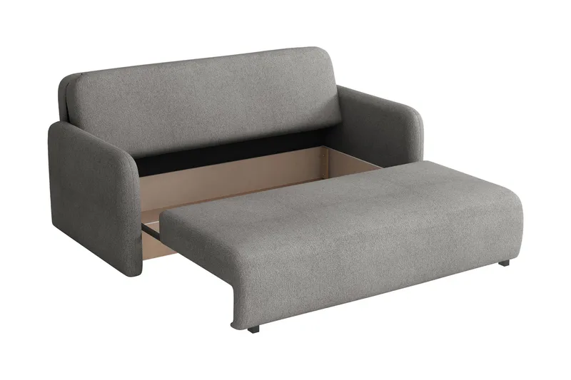 Ajmeri 3-istuttava vuodesohva 150x196 cm säilytystilalla kangasta - Beige - Huonekalut - Sohva - Vuodesohva - 3 istuttava vuodesohva