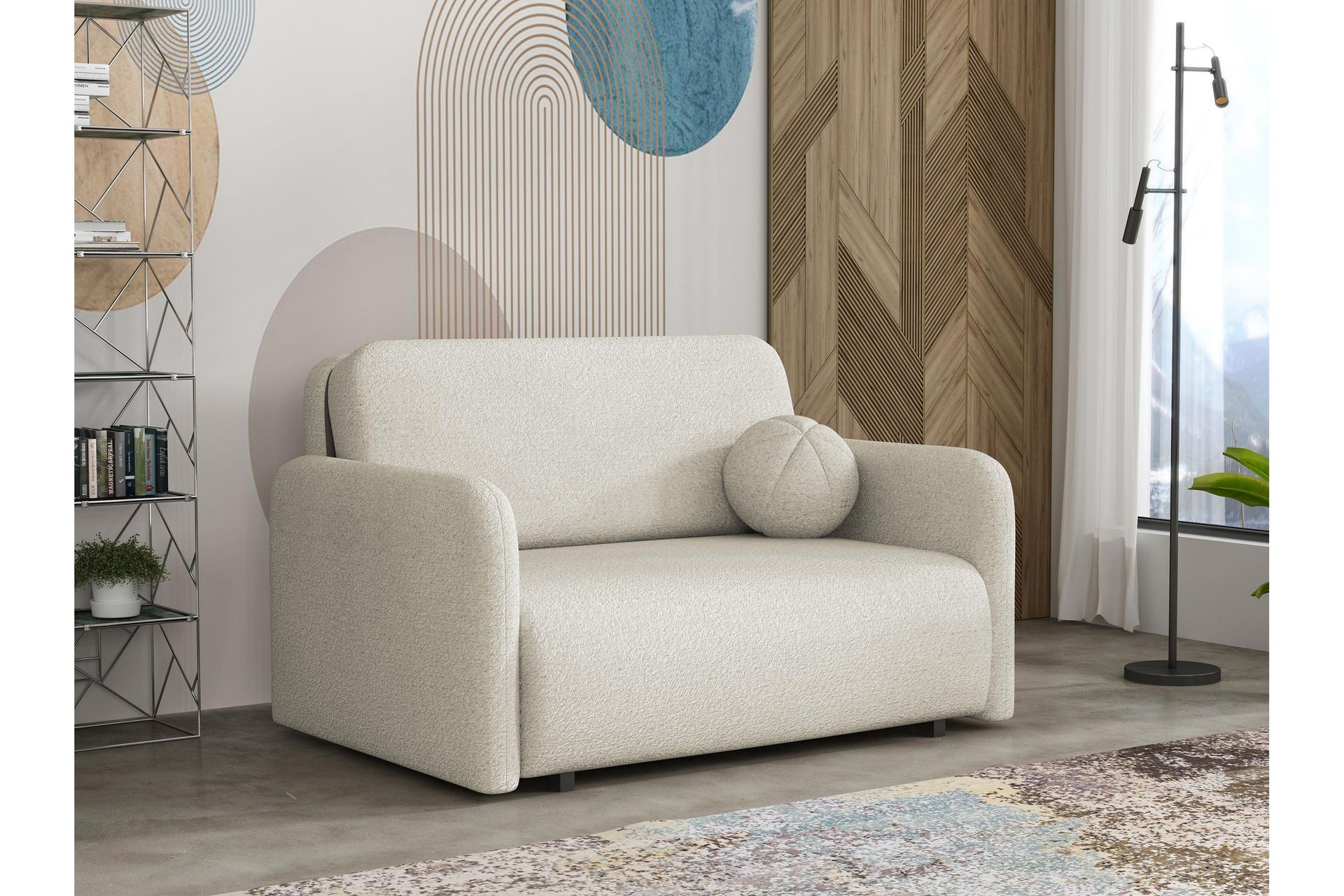 Ajmeri Vuodesohva 2-istuttava Bouclé - Beige - Huonekalut - Sohva - Vuodesohva