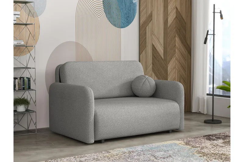 Ajmeri Vuodesohva 2-istuttava Bouclé - Harmaa - Huonekalut - Sohva - Vuodesohva