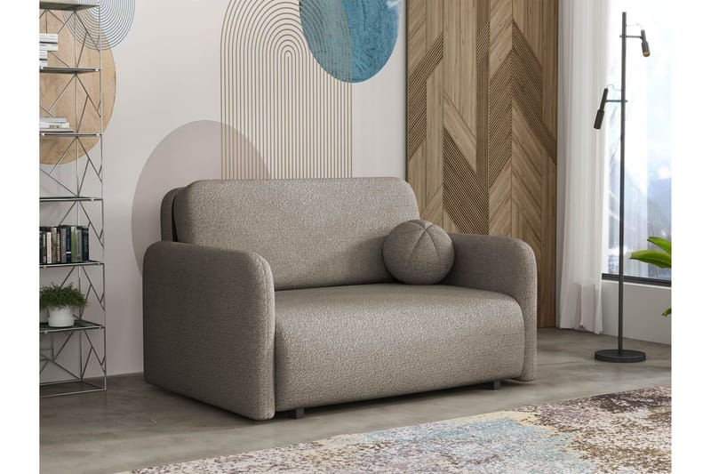 Ajmeri Vuodesohva 2-istuttava Bouclé - Harmaa - Huonekalut - Sohva - Vuodesohva