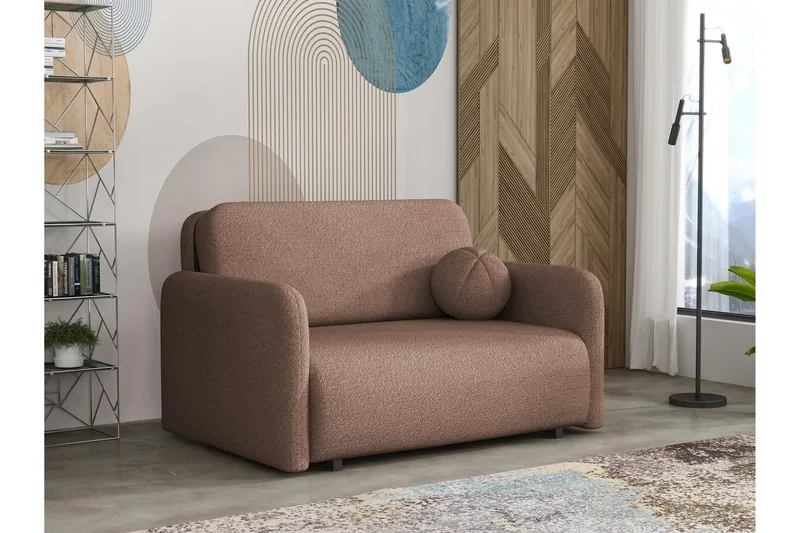 Ajmeri Vuodesohva 2-istuttava Bouclé, Vaaleanpunainen