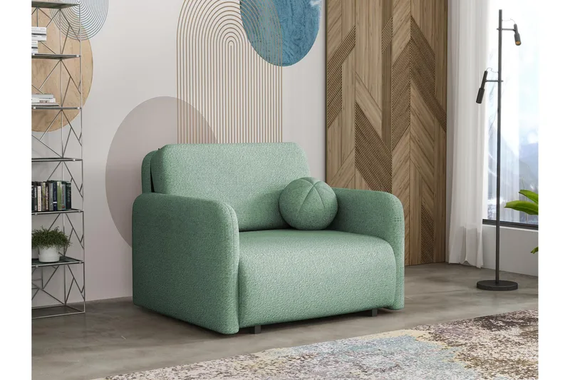 Ajmeri Vuodesohva 2-istuttava Bouclé, Vihreä