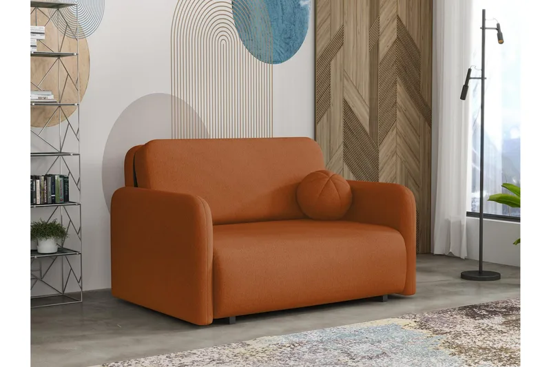 Ajmeri Vuodesohva 2-istuttava - Oranssi - Huonekalut - Sohva - Vuodesohva