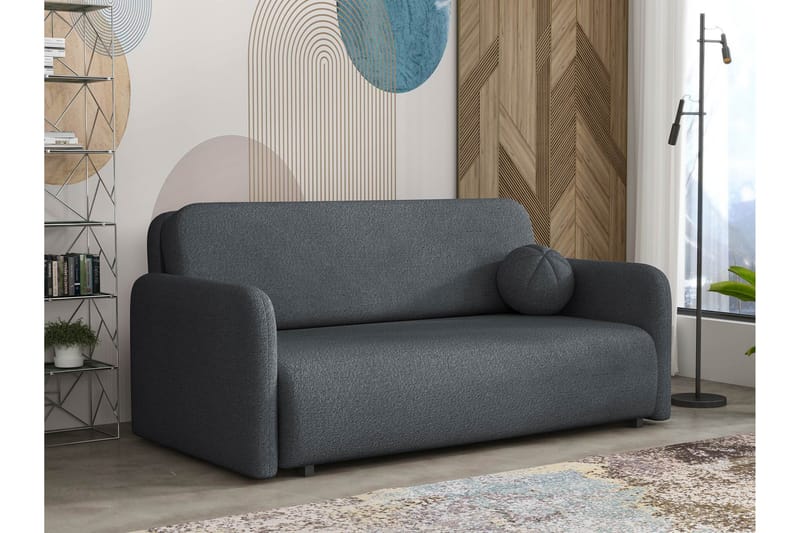 Ajmeri Vuodesohva 3-istuttava Bouclé, Harmaa