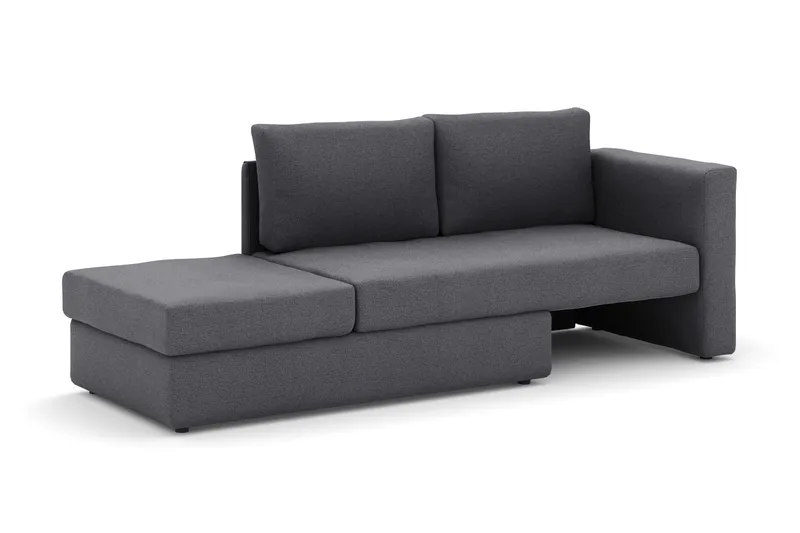 Alnaryd 2-3istuttava Sohva, jossa on Alaslaskettava Käsinoja - Harmaa - Huonekalut - Sohva - 2:n istuttava sohva