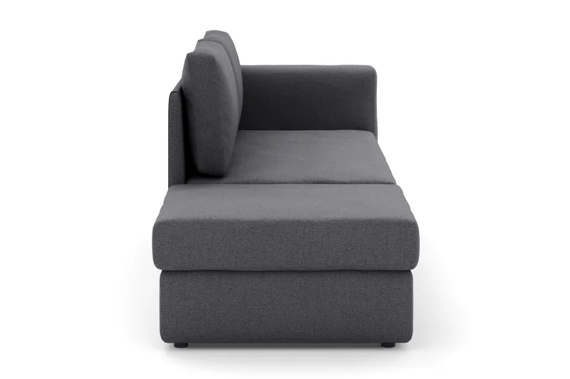 Alnaryd 2-3istuttava Vuodesohva , jossa on Alaslaskettava Käsinoja - Harmaa - Huonekalut - Sohva - Vuodesohva