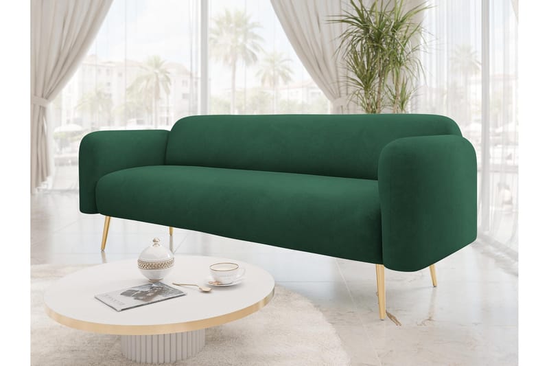 Alros Sohva, 3-istuttava - Vihreä - Huonekalut - Sohva - 3:n istuttava sohva