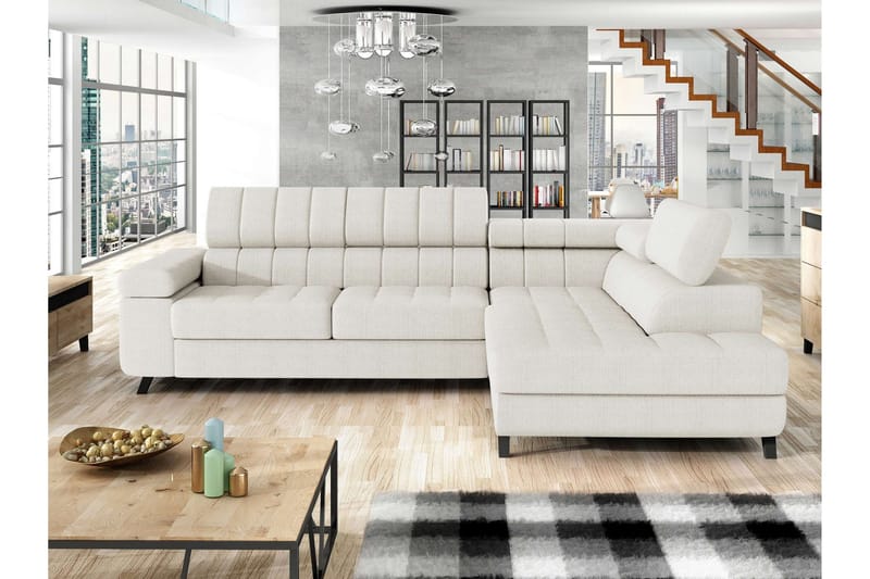 Amshyttan Vuodesohva Leposohvalla 3-Istuttava - Valkoinen - Huonekalut - Sohva - Vuodesohva