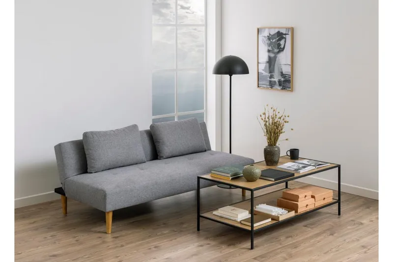 Antja Vuodesohva 3-istuttava - Vaaleanharmaa - Huonekalut - Sohva - Vuodesohva - 3 istuttava vuodesohva