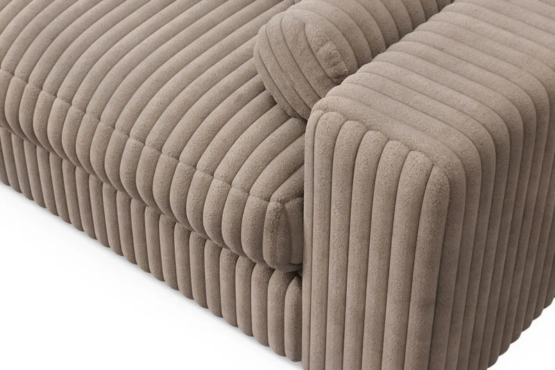 Arken Lyx 3-istuttava Syvä Manchestersohva - Greige - Huonekalut - Sohva - 3:n istuttava sohva