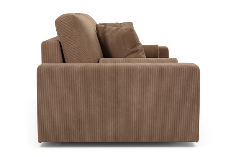 Arken Lyx 3-istuttava Syvä Manchestersohva - Ruskea - Huonekalut - Sohva - 3:n istuttava sohva