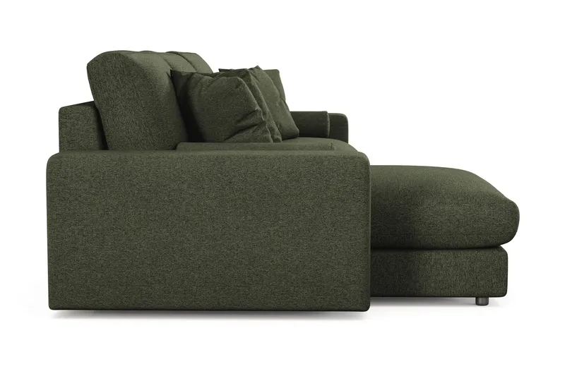Arken Lyx 5-istuttava Käännettävä L-muotoinen Syvä Divaanisohva Kankaasta - Vihreä - Huonekalut - Sohva - Divaanisohva