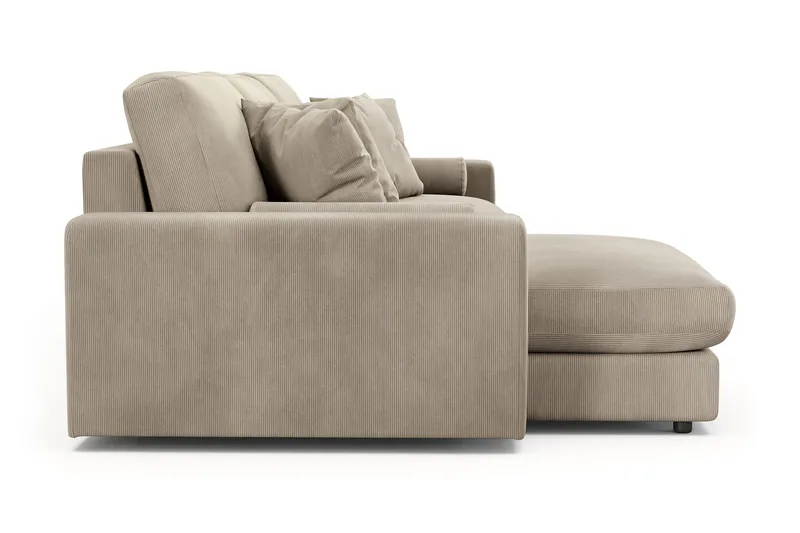 Arken Lyx 5-istuttava Käännettävä L-muotoinen Syvä Divaanisohva Manchester - Greige - Huonekalut - Sohva - Divaanisohva