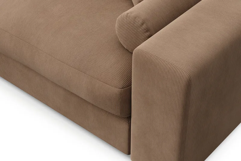 Arken Lyx 5-istuttava Käännettävä L-muotoinen Syvä Divaanisohva Manchester - Ruskea - Huonekalut - Sohva - Divaanisohva